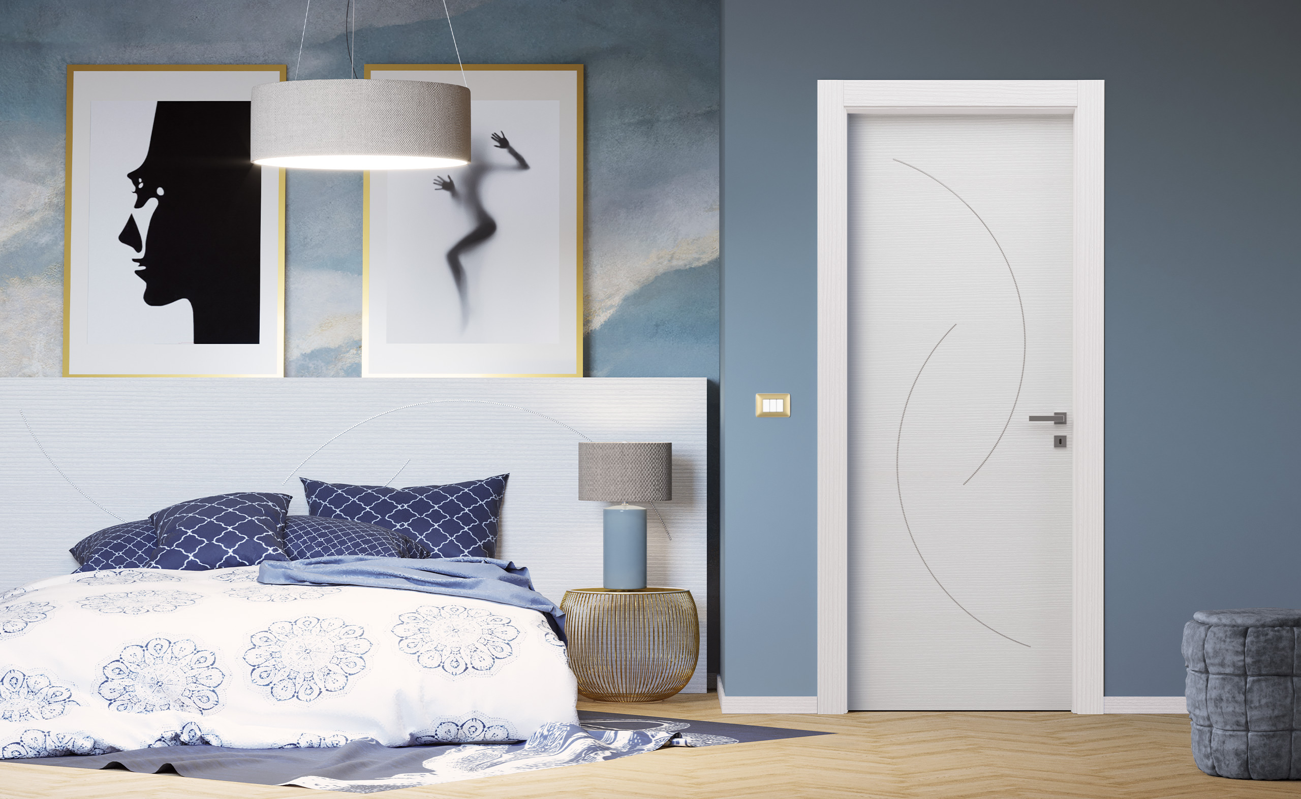Porta blindata con pannello coordinato — Catanzaro